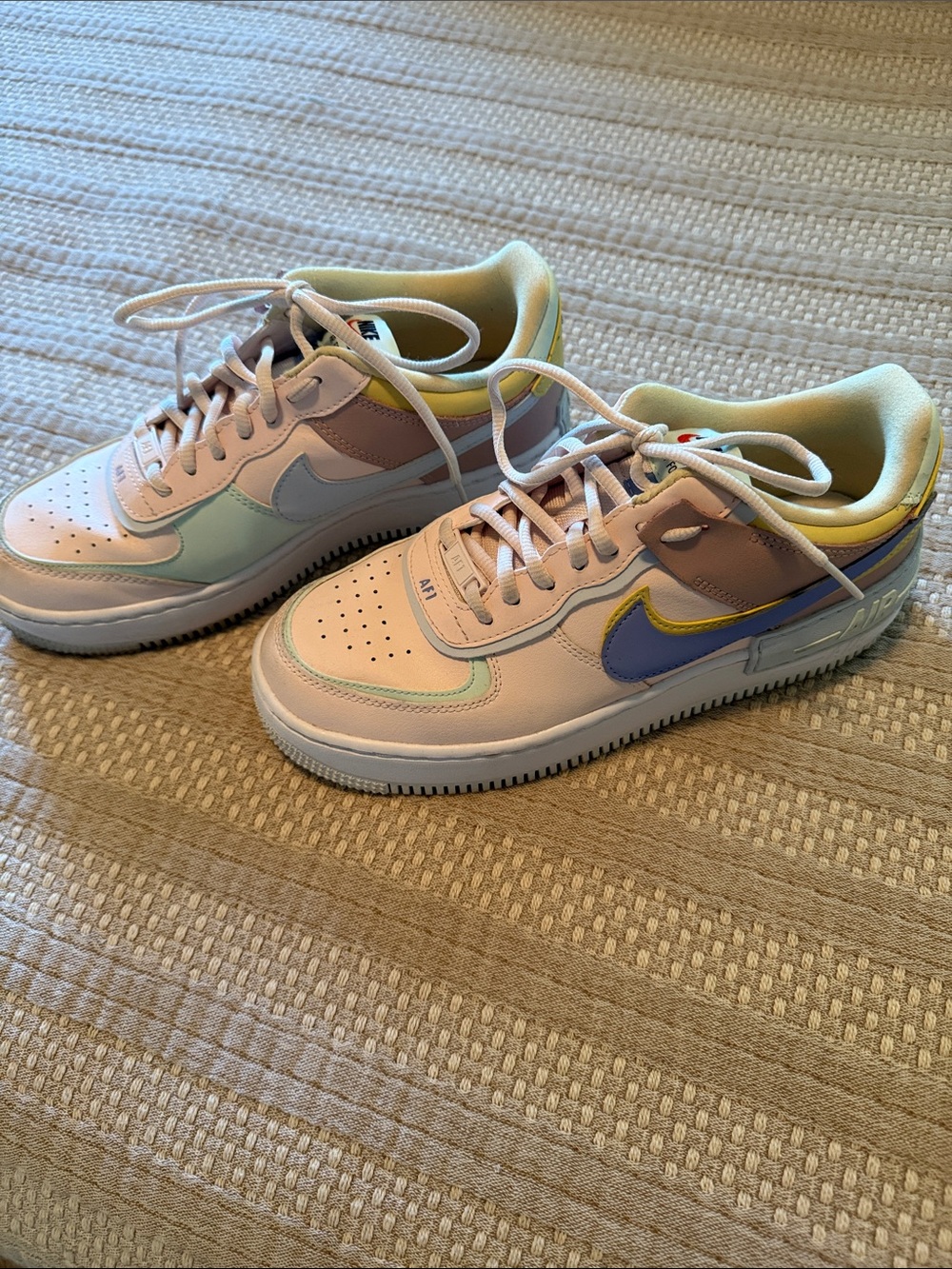 Nike Air Force 1 Shadow Light Soft Pink Sneakers 8.5